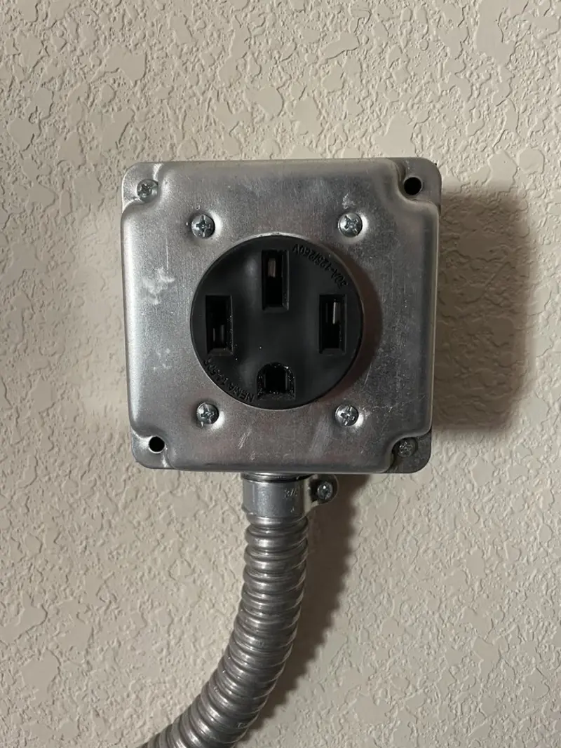 NEMA 14-50 outlet installed for Smart Home Electrical in Archbold